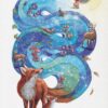 Vibrations Automnales, illustration de renard – Tirage d’art