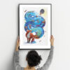 Vibrations Automnales, illustration de renard – Tirage d’art