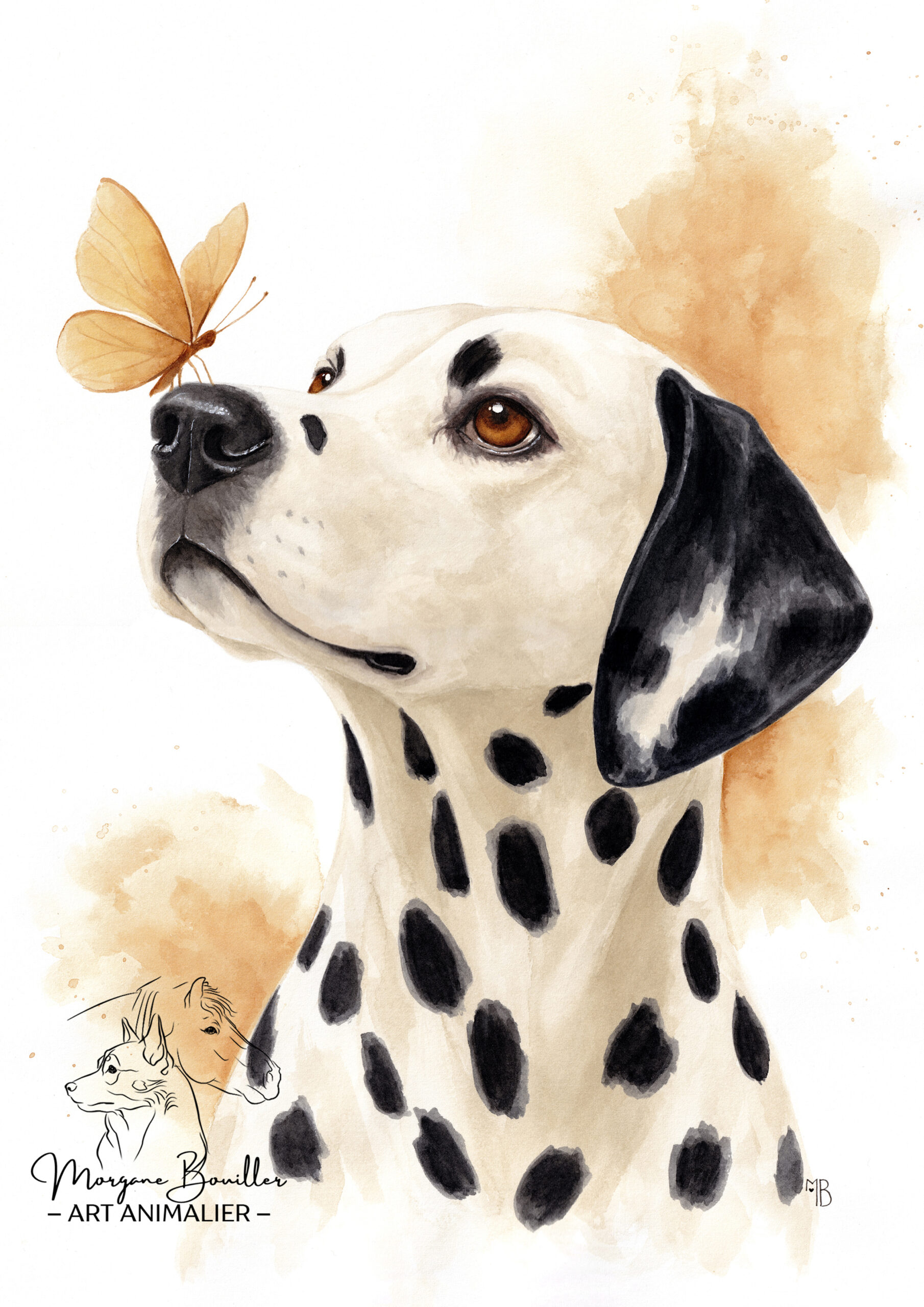 Portrait animal personnalisé symbolique chien - Dolcezza