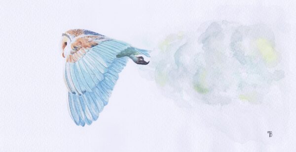 Esprit du Ciel – Œuvre originale à l’aquarelle