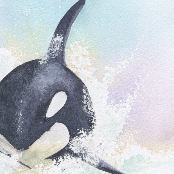 Onde de Liberté zoom Onde de Liberté – Œuvre originale à l’aquarelle