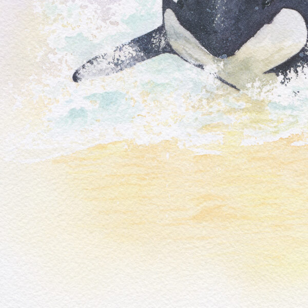 Onde de Liberté zoom Onde de Liberté – Œuvre originale à l’aquarelle