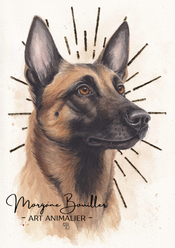 Solekan- Portrait animal personnalisé poétique – Gamme POÉSIE