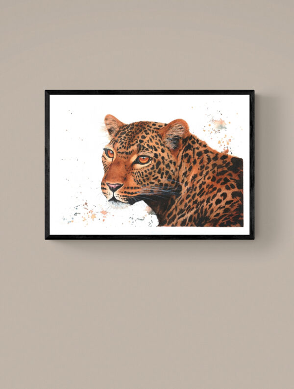 Uzuri wa Savannah, léopard – Tirage d’art