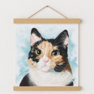 décoration murale de chat tricolore, Ai No Hitomi par Morgane Bouiller décoration murale de chat tricolore, Ai No Hitomi par Morgane Bouiller