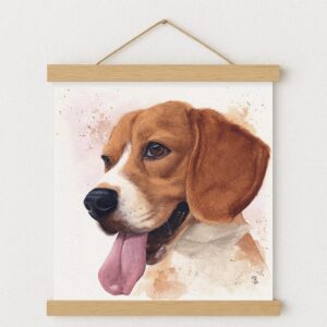 Illustration de chien Beagle mise en valeur grâce à un cadre magnétique Illustration de chien Beagle mise en valeur grâce à un cadre magnétique