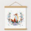 Illustration poétique de renard d'automne mise en valeur grâce à un cadre magnétique Illustration poétique de renard d'automne mise en valeur grâce à un cadre magnétique