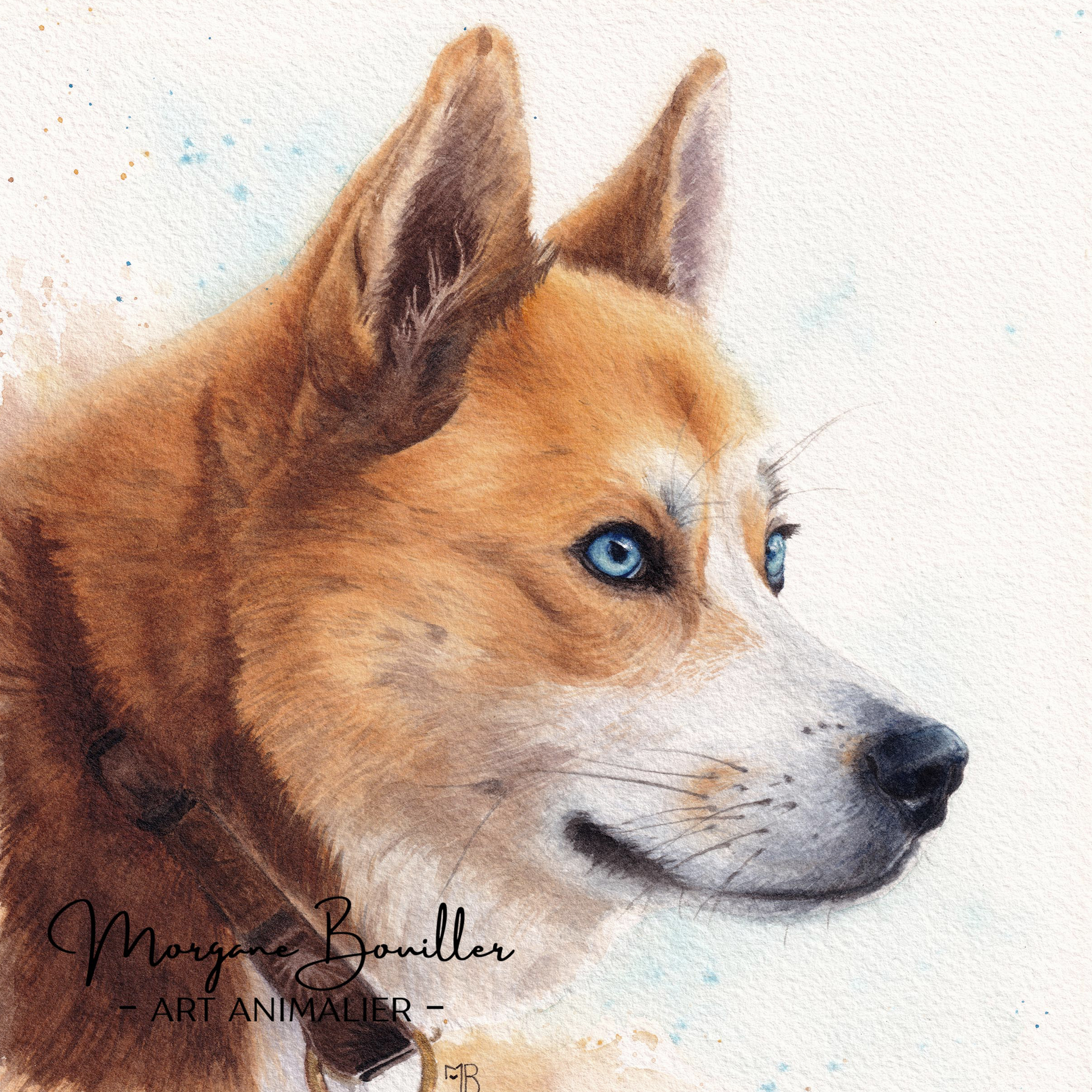 Peinture aquarelle de Gaïa