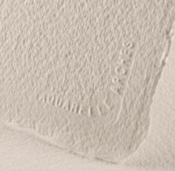 papier aquarelle grain torchon