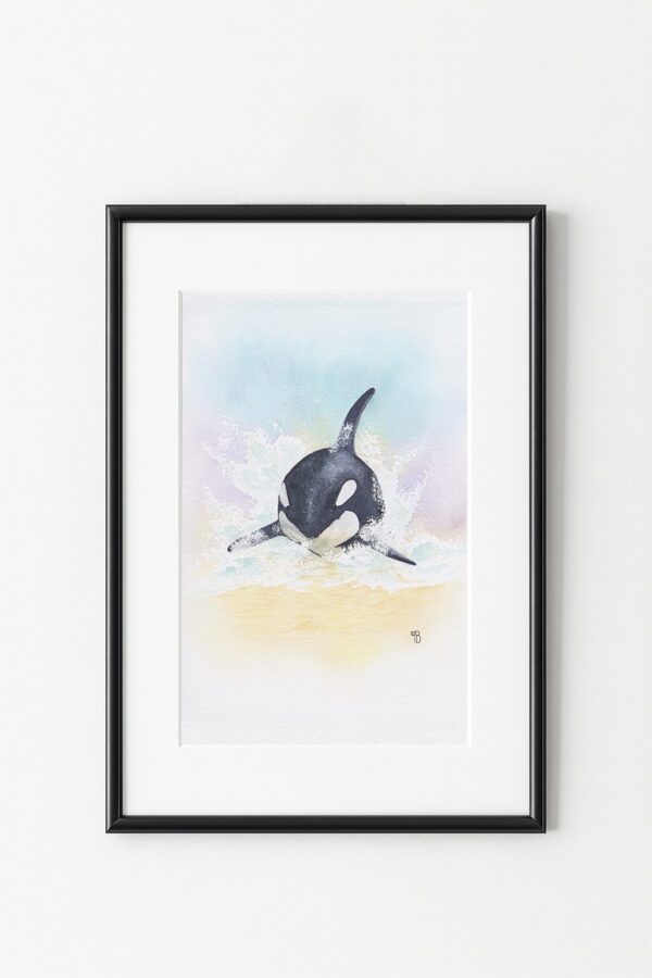 Peinture d'orque, exemple d'encadrement, par Morgane Bouiller