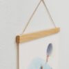 Zoom sur cadre kakemono, cadre magnétique en bois cadre magnétique