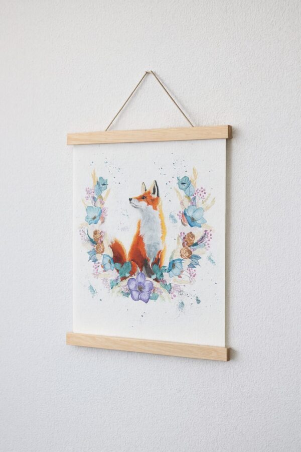 Fall Fox, tirage d'art sur papier beaux-arts Fall Fox, illustration de renard d'automne par Morgane Bouiller