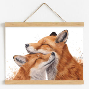 Illustration de renards authentique et merveilleuse