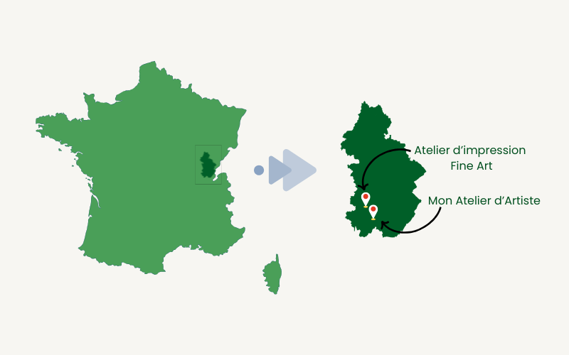 carte des collaborateurs pour la création des tirages d'art