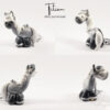 Titien-gris-pom MYNIZ • Totem | Mini Sculpture personnalisée de votre cheval