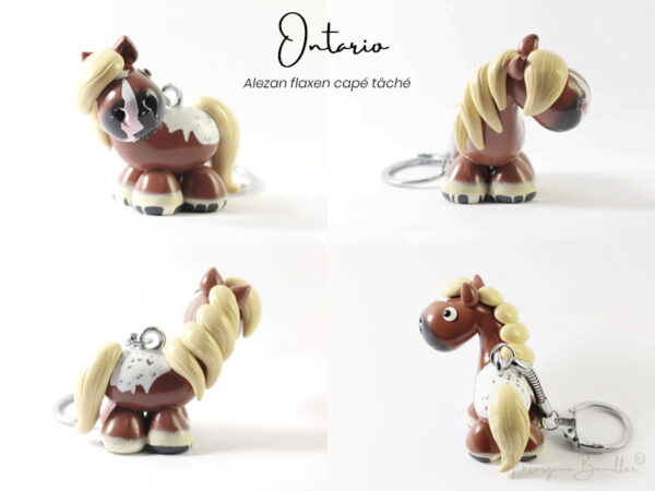 ontario-flaxen-cape-tache MYNIZ • Totem | Mini Sculpture personnalisée de votre cheval