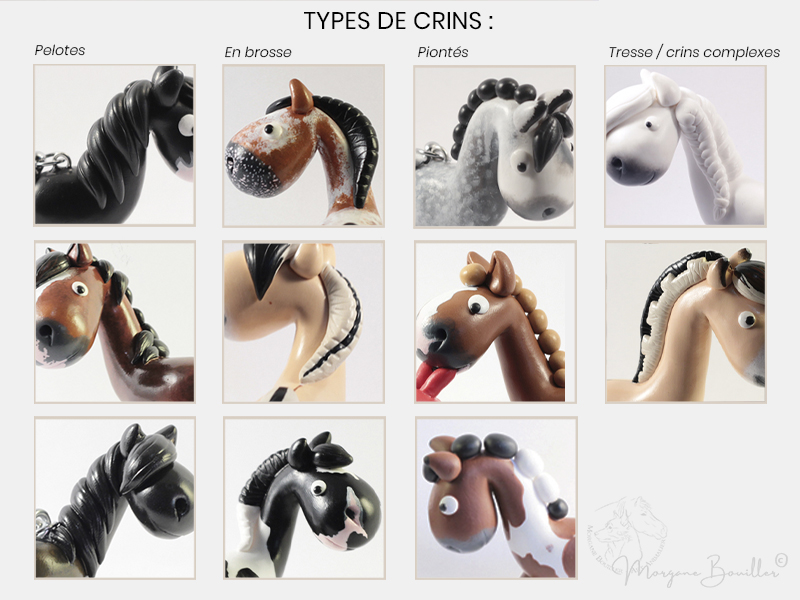 Types de crins disponibles