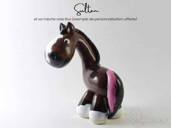 Sultan - Talisman - mèche offerte MYNIZ • Talisman | Statuette personnalisée de votre cheval