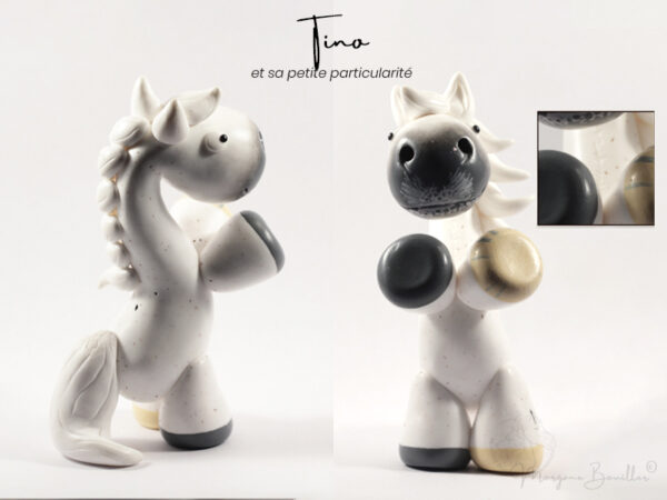 Tino - Talisman MYNIZ • Talisman | Statuette personnalisée de votre cheval