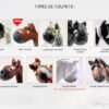 Les toupets disponibles Les différents toupets disponibles pour les formats Amulette, Totem et Trésor